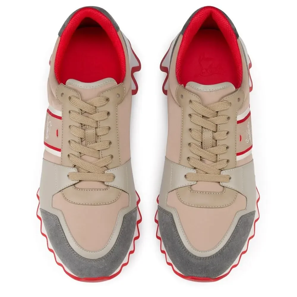 Christian Louboutin Nastroshark Donna Flat Saharienne Platform Lowtop Sneaker 38 - Picture 7 of 14